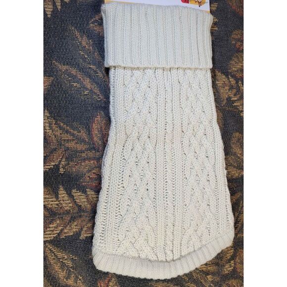 Boots & Barkley Turtleneck Cream Cable Knit Pullover Sweater- Size L- NWT - Picture 1 of 7